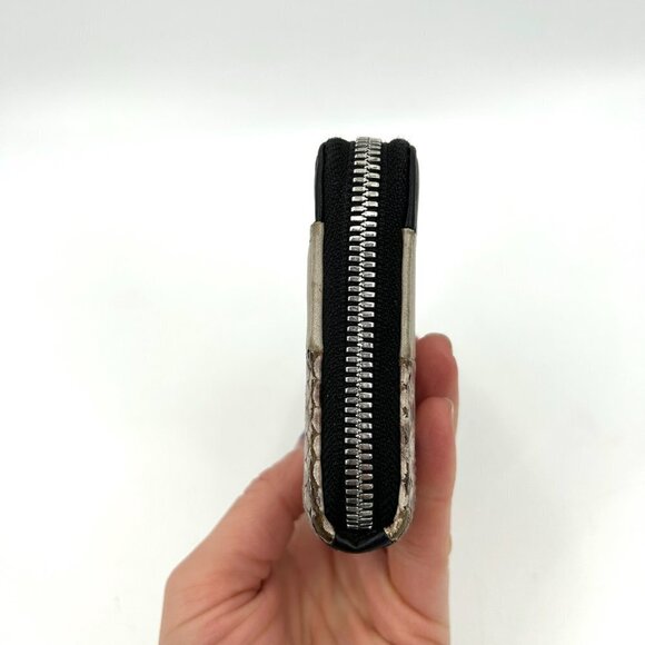 RAG & BONE Crosby Continental Wallet Fawn Python Leather Snake Print Wallet - Picture 4 of 9